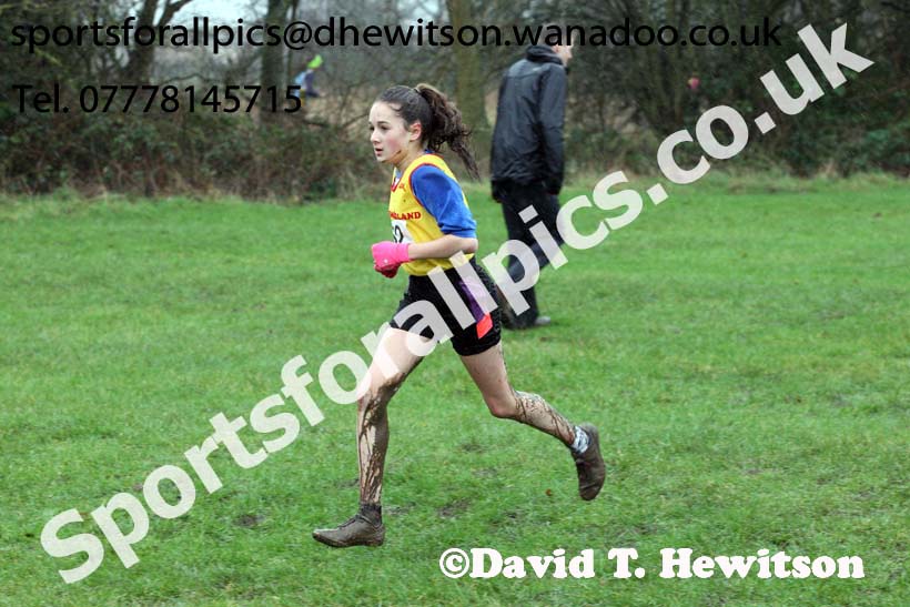 Junior girls Northern Inter Counties Schools Cross Country, Stockton. Photo: David T. Hewitson/Sports for All Pics